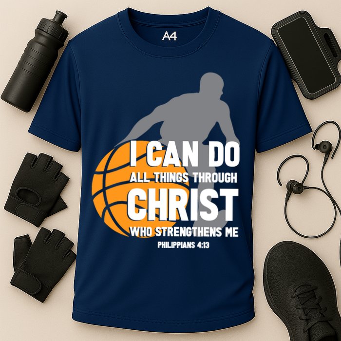 I Can Do All Things Through Christ Christian Basketball Performance Shirt