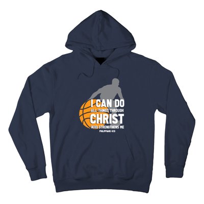 I Can Do All Things Through Christ Christian Basketball Hoodie