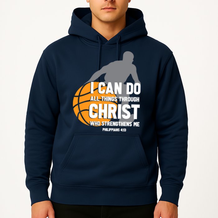 I Can Do All Things Through Christ Christian Basketball Hoodie
