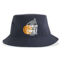 I Can Do All Things Through Christ Christian Basketball Sustainable Bucket Hat