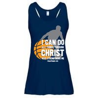 I Can Do All Things Through Christ Christian Basketball Ladies Essential Flowy Tank
