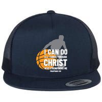 I Can Do All Things Through Christ Christian Basketball Flatbill Hat