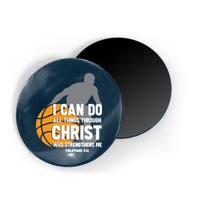I Can Do All Things Through Christ Christian Basketball Magnet