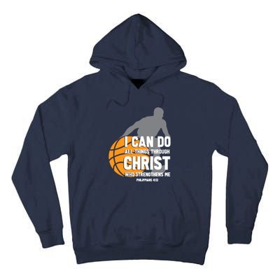 I Can Do All Things Through Christ Christian Basketball Tall Hoodie