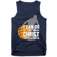 I Can Do All Things Through Christ Christian Basketball Tank Top