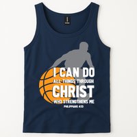 I Can Do All Things Through Christ Christian Basketball Tank Top