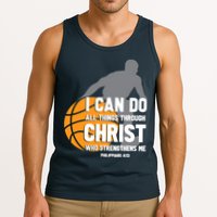 I Can Do All Things Through Christ Christian Basketball Tank Top