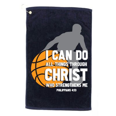 I Can Do All Things Through Christ Christian Basketball Golf Towel