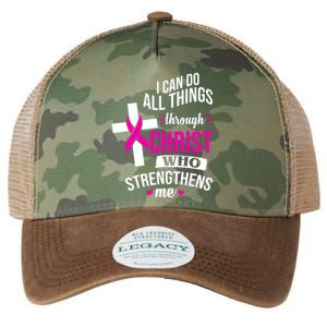 I Can Do All Things Through Christ Who Strengthens Me Breast Cancer Legacy Tie Dye Trucker Hat