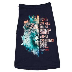 I Can Do All Things Through Christ Lion Faith Christian Doggie Tank