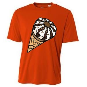 Ice Cream Day Design Ice Cream Party Cool Gift Cooling Performance Crew T-Shirt