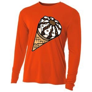 Ice Cream Day Design Ice Cream Party Cool Gift Cooling Performance Long Sleeve Crew