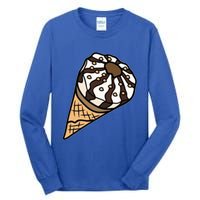 Ice Cream Day Design Ice Cream Party Cool Gift Tall Long Sleeve T-Shirt