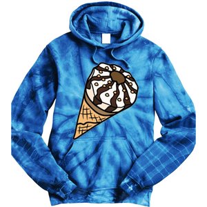 Ice Cream Day Design Ice Cream Party Cool Gift Tie Dye Hoodie