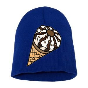 Ice Cream Day Design Ice Cream Party Cool Gift Short Acrylic Beanie