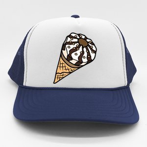 Ice Cream Day Design Ice Cream Party Cool Gift Trucker Hat