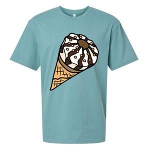 Ice Cream Day Design Ice Cream Party Cool Gift Sueded Cloud Jersey T-Shirt