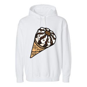 Ice Cream Day Design Ice Cream Party Cool Gift Garment-Dyed Fleece Hoodie