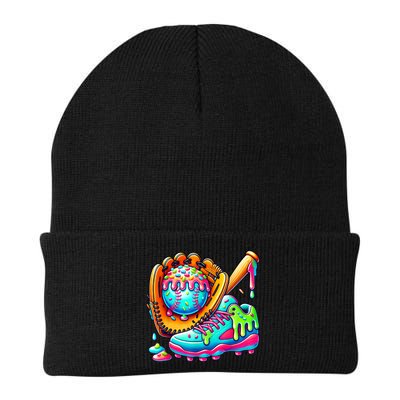 Ice Cream Drip Baseball Stuff Baseball Drip For Boy Graphic  Beanie