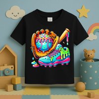 Ice Cream Drip Baseball Stuff Baseball Drip For Boy Graphic  Toddler T-Shirt