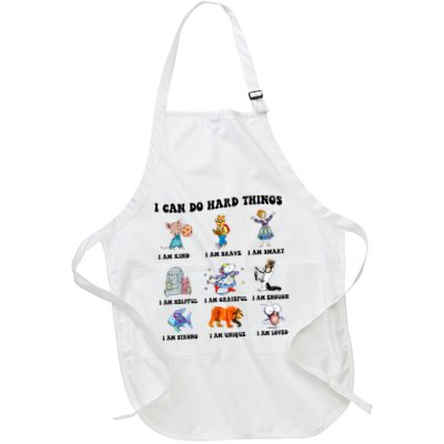 I Can Do Hard Things Teacher Back To School ChildrenS Book Full-Length Apron With Pockets