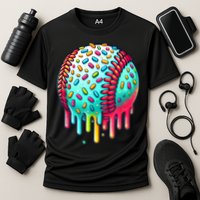 Ice Cream Drip Baseball Stuff Baseball Drip For Boy Graphic  Cooling Performance Crew T-Shirt