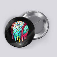 Ice Cream Drip Baseball Stuff Baseball Drip For Boy Graphic  Button
