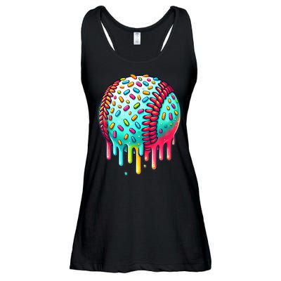 Ice Cream Drip Baseball Stuff Baseball Drip For Boy Graphic  Ladies Essential Flowy Tank