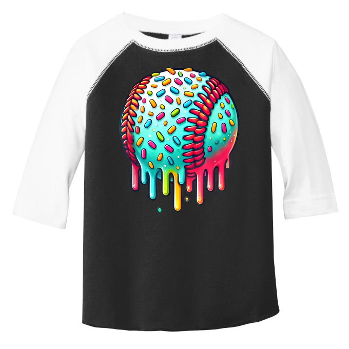 Ice Cream Drip Baseball Stuff Baseball Drip For Boy Graphic  Toddler Fine Jersey T-Shirt