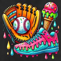 Ice Cream Drip Baseball Stuff Baseball Drip For Boy Adult Drive Performance Visor