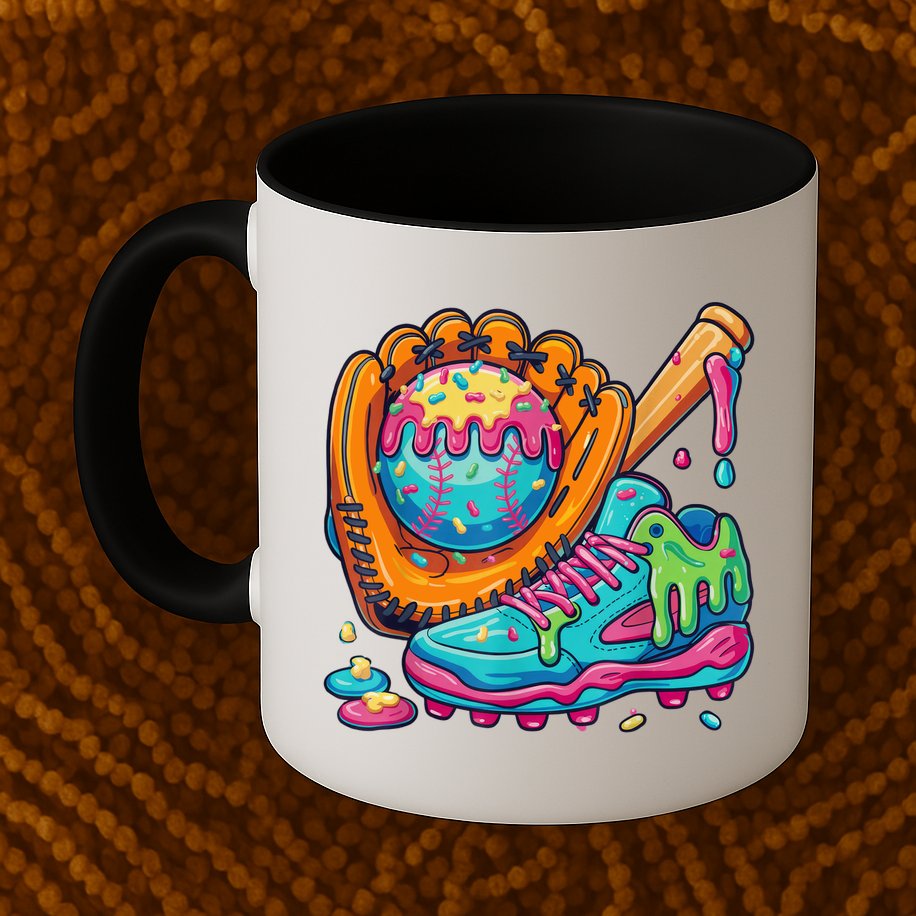 Ice Cream Drip Baseball Stuff Baseball Drip For Boy Mug