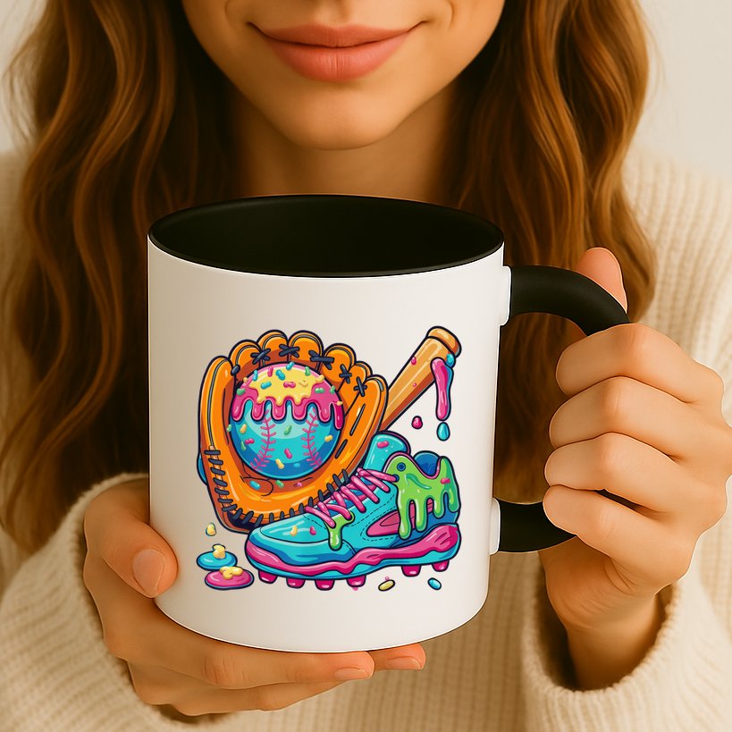 Ice Cream Drip Baseball Stuff Baseball Drip For Boy Mug