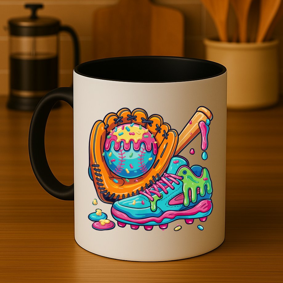 Ice Cream Drip Baseball Stuff Baseball Drip For Boy Mug