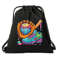 Ice Cream Drip Baseball Stuff Baseball Drip For Boy Drawstring Bag