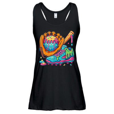 Ice Cream Drip Baseball Stuff Baseball Drip For Boy Ladies Essential Flowy Tank