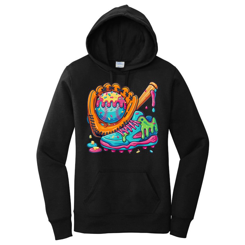 Ice Cream Drip Baseball Stuff Baseball Drip For Boy Women's Pullover Hoodie
