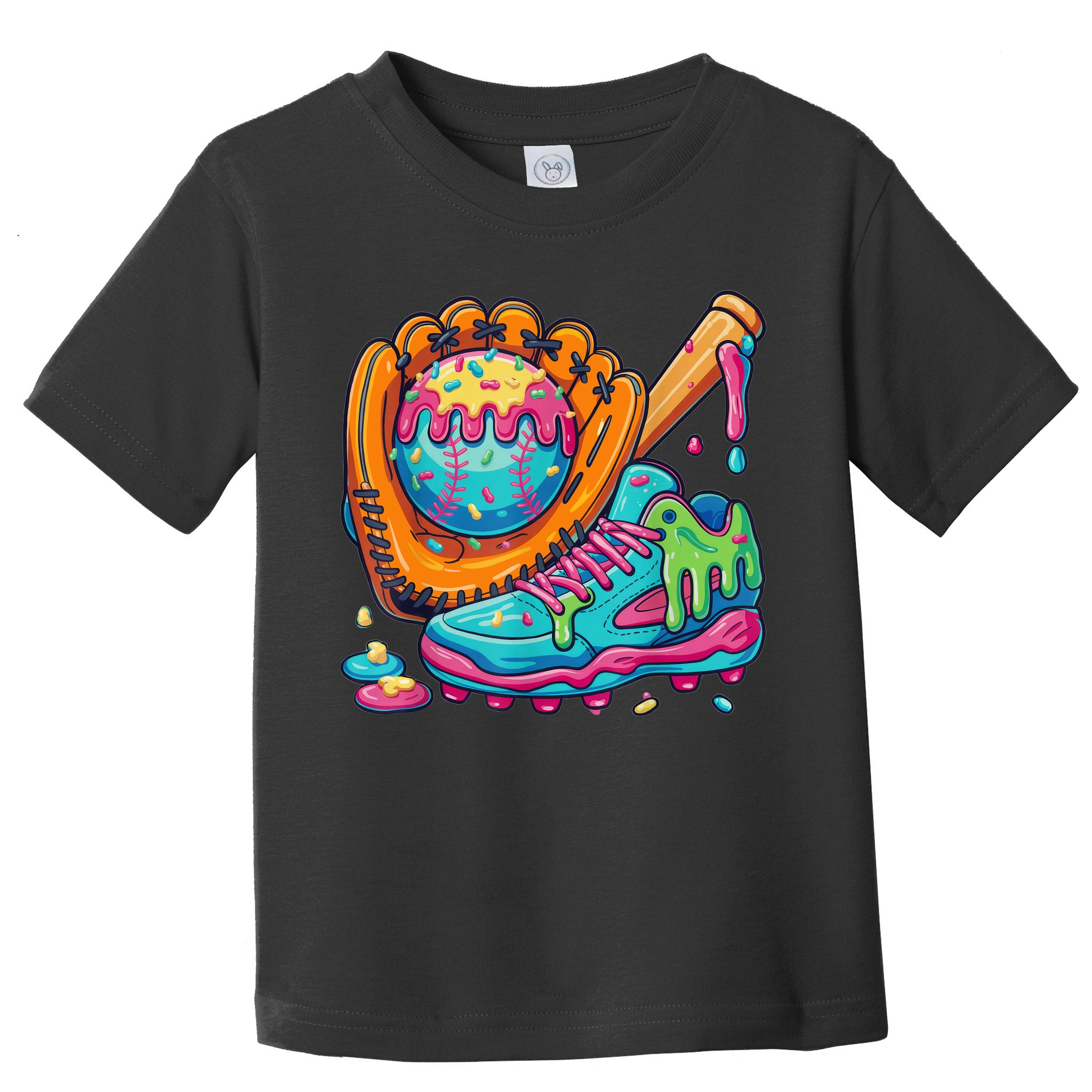 Ice Cream Drip Baseball Stuff Baseball Drip For Boy Toddler T-Shirt