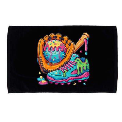 Ice Cream Drip Baseball Stuff Baseball Drip For Boy Microfiber Hand Towel
