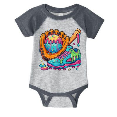 Ice Cream Drip Baseball Stuff Baseball Drip For Boy Infant Baby Jersey Bodysuit