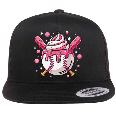 Ice Cream Drip Baseball Stuff Stuff Baseball Flatbill Hat