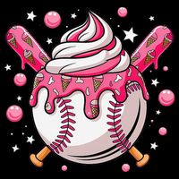 Ice Cream Drip Baseball Stuff Stuff Baseball Visor