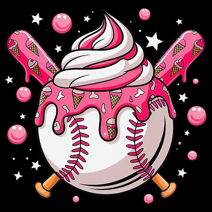 Ice Cream Drip Baseball Stuff Stuff Baseball Visor