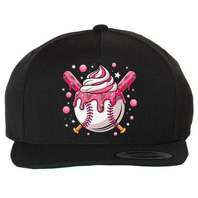 Ice Cream Drip Baseball Stuff Stuff Baseball Wool Snapback Cap