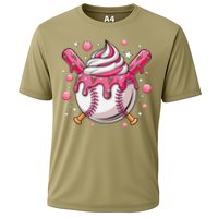 Ice Cream Drip Baseball Stuff Stuff Baseball Cooling Performance Crew T-Shirt