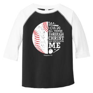 I Can Do All Things Baseball Gifts Teen Boy Toddler Fine Jersey T-Shirt