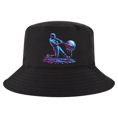 Ice Cream Drip Baseball Bat Baseball Player Cool Comfort Performance Bucket Hat