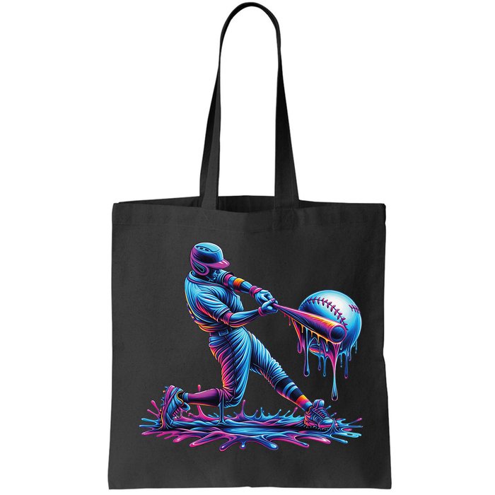 Ice Cream Drip Baseball Bat Baseball Player Bag