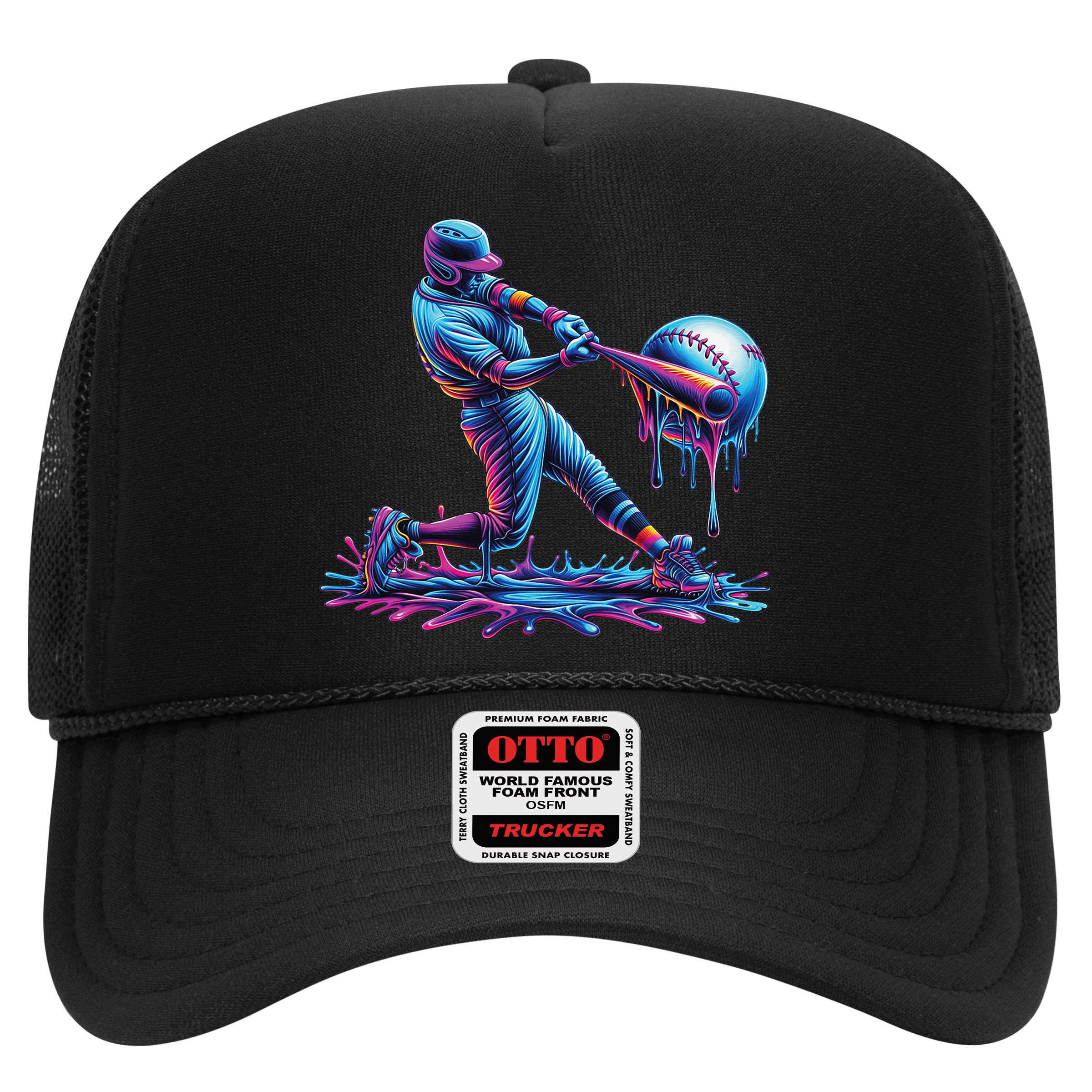 Ice Cream Drip Baseball Bat Baseball Player Hat