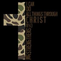 I Can Do All Things Through Christ Who Strengthens Me Camo Impact Tech Backpack