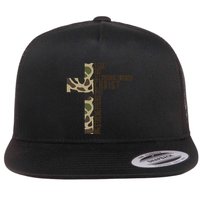 I Can Do All Things Through Christ Who Strengthens Me Camo Flat Bill Trucker Hat